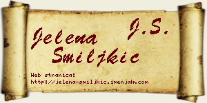 Jelena Smiljkić vizit kartica